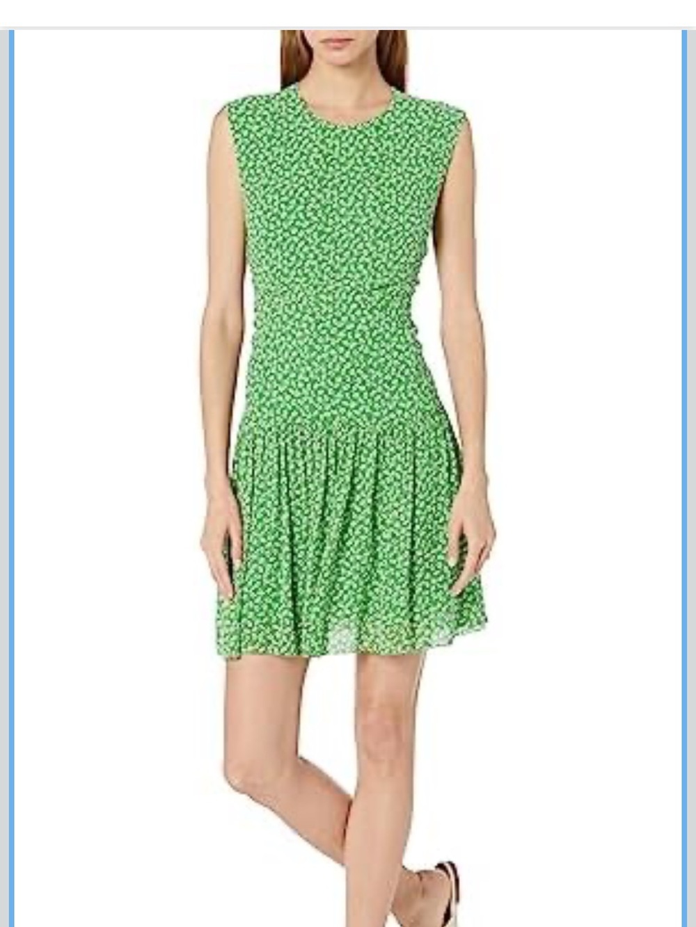 Joie Bea Green Floral Mini Dress with Open Back